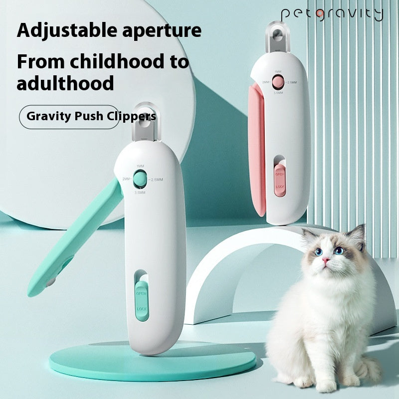 Pets Nail Scissors With Gravity Push Scissors